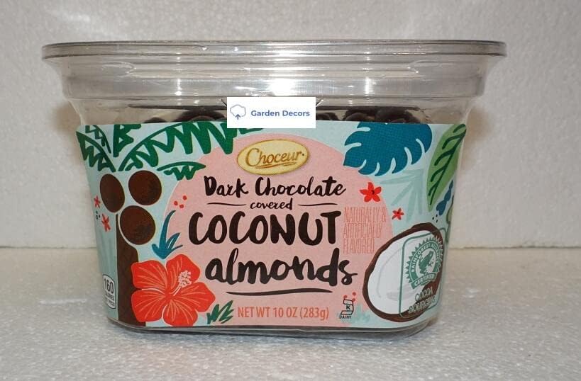 Choceur Dark Chocolate Covered Coconut Almonds 10oz 283g