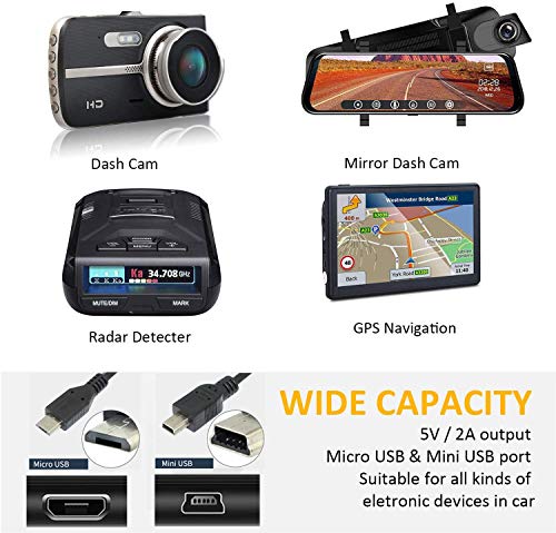 Dash-Cam-Hardwire-Kit-Micro-USB-Mini-USB-Hard-Wire-Kit-Fuse-for-Dashcam-Dash-Camera-Charger-Power-Cord-13ft
