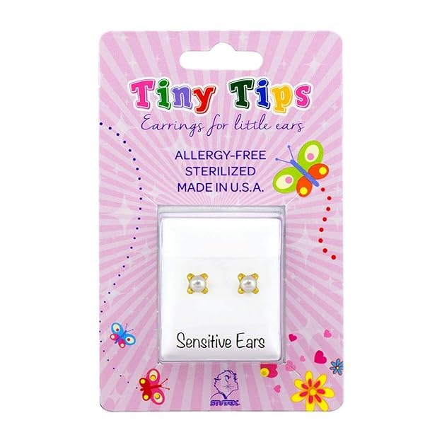 STUDEX Tiny Tips Stud Earrings for Little Sensitive Ears3