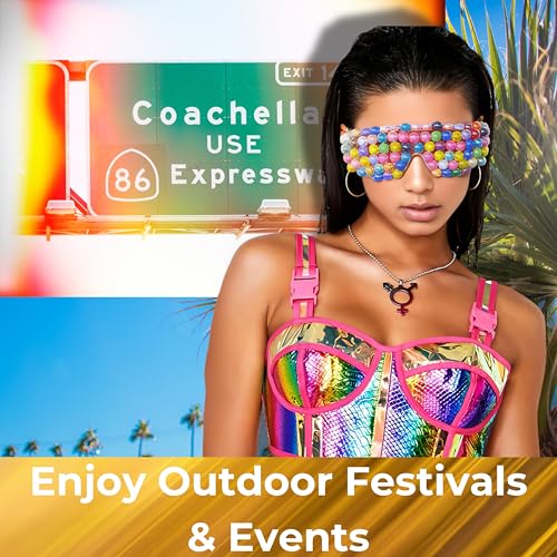 Funny Sunglasses |Trendy Y2K Accessories for Festivals, Concerts, Cosplay, Dance Club3