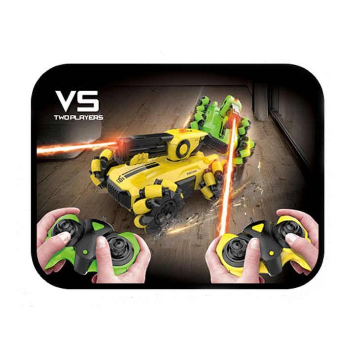 JETRA Remote Controllers 2.4ghz Battle Tank Infrared Remote Control Car Toys Monster Control Shooting Tank Game Set - 2 Piece Set 2