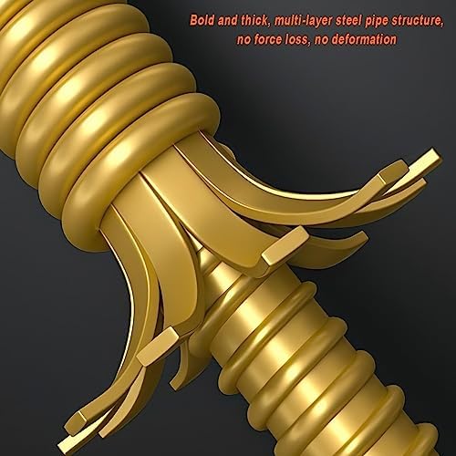 Heavy Duty Chest Expander Power Twister Bar - Adjustable Dual Spring Arm Exerciser for Chest, Shoulders, Biceps, Forearms & Arms - Strength Training Equipment, 30-130kg Resistance