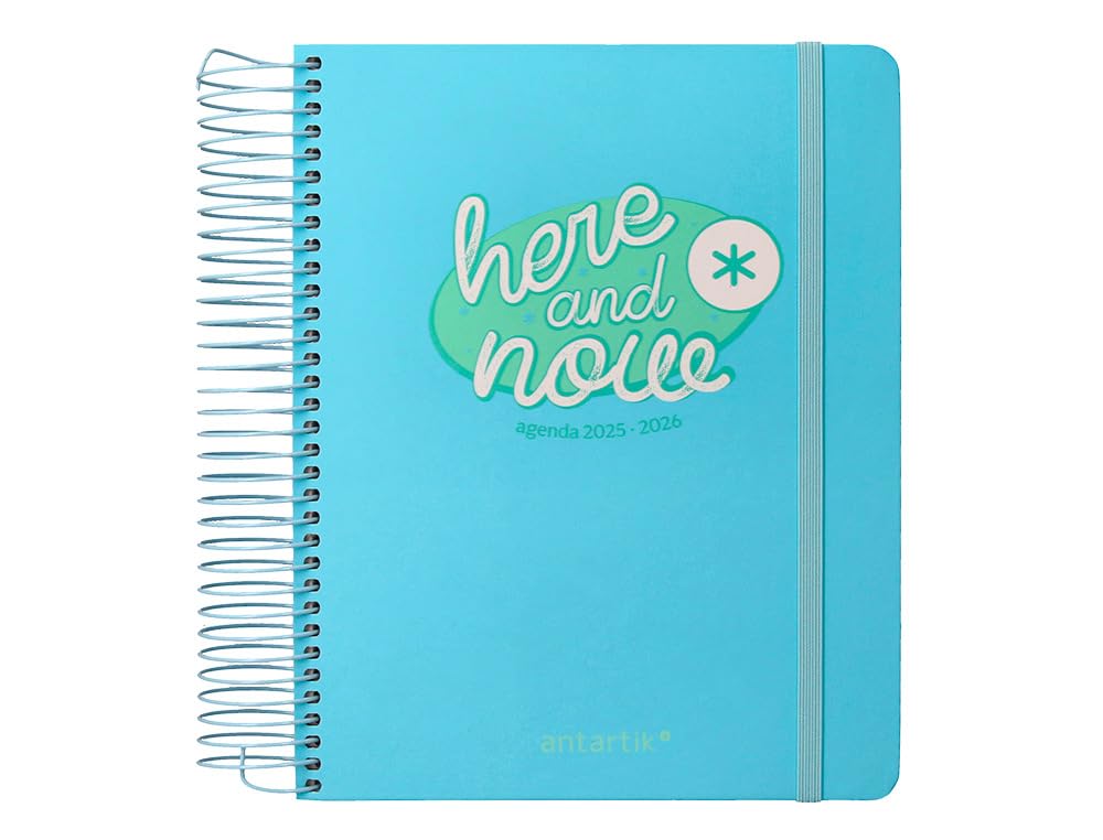 School diary antartik 25-26 spiral fun day turquoise day a5 bilingual FSC paper 80 g.