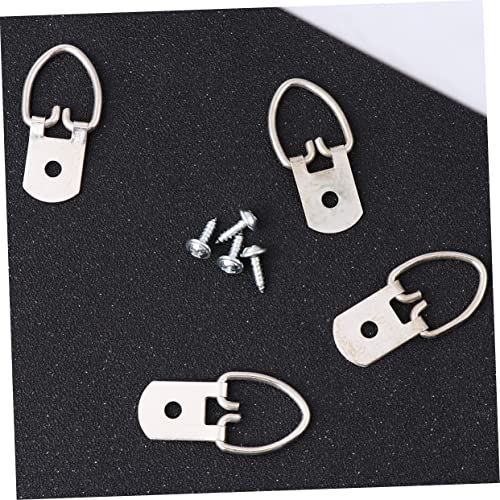 Image of ARTIBETTER Picture Hangers Hooks Set 200pcs Photo Frame Hanging Hardware D-Ring Wall Hooks Screws for Painting Art Digital Painting