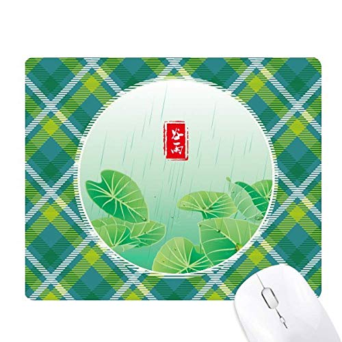 Tapis de souris circlar pluie vingt-quatre grains à solaire réseaux grille verte