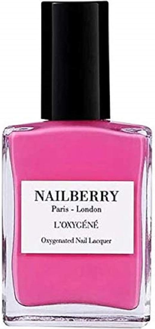 Nailberry L'Oxygéné Oxygenated Nail Lacquer | Pink Tulip, 15ml | Polish for a Healthier Manicure & Long Lasting Colour | 12-Free, Vegan, Halal, Cruelty & Gluten Free