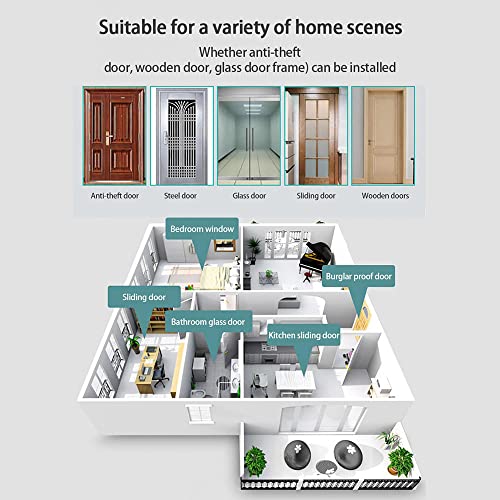 2 Pack Punch-Free Automatic Sensor Door Closer,1200G Pull Multifunctional Automatic Door Closer, Commercial Door Closer,Punch Free Door Closer Built In Buffer,For Family Doors, Wardrobe,Window #TOP3