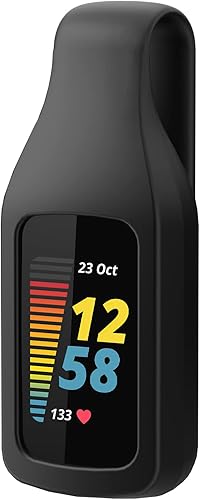 lepmok Accesorio de soporte de clip para Fitbit Charge 65 (negro)