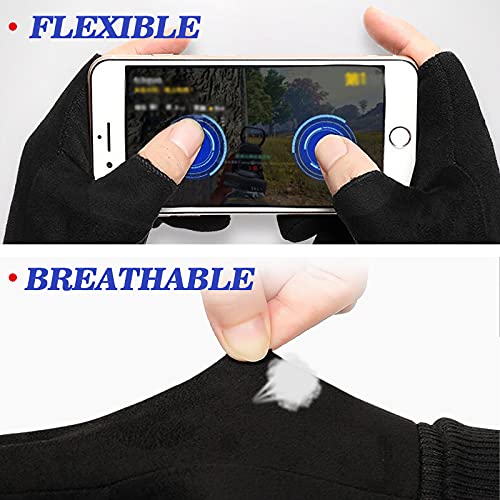 Lsama Winter Cycling Gloves, 2-Fingerless Cycling Gloves Sport Running Bike Gloves, Mountain Biking Fishing Hunting Gloves, Driving Golf Gloves For Men Women #TOP2