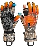 Heated Gloves for Men Women, Heated Hunting Gloves with Light-Off Fingerless Design, 3000mAh Rechargeble Battery Thin Heating Gloves