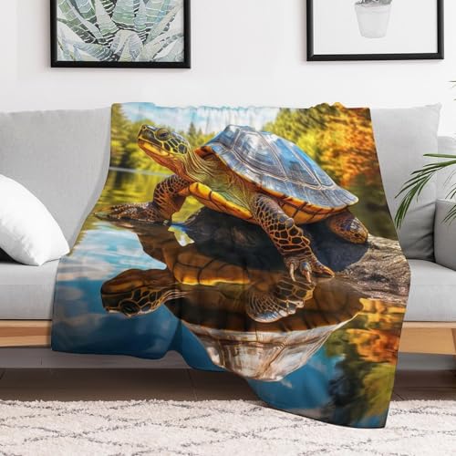 Couverture tortue impression 3D pour des soirées cocooning sur le canapé - 3