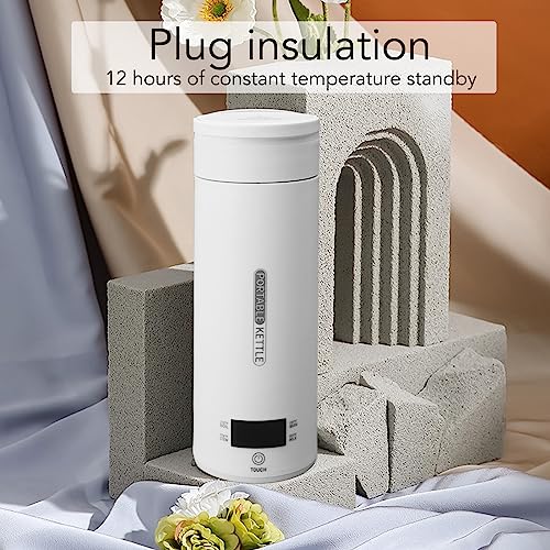 Tetera eléctrica portátil 500ml con control de temperatura miniatura 5