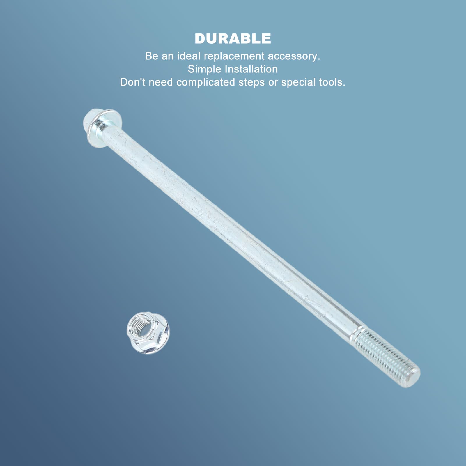 axes de jante de roue arrière, boulon de montage d'essieu de bras oscillant, entretoise d'axes de roue arrière avant pour moto cyclomoteur Scooter Quad Dirt Pit