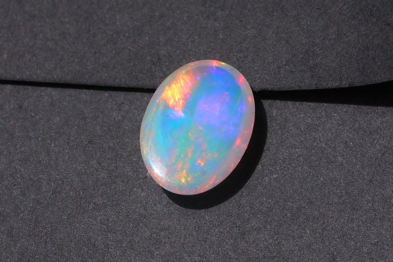 Opale éthiopienne cabochon pour fabrication bijoux pierre multi feu - 5