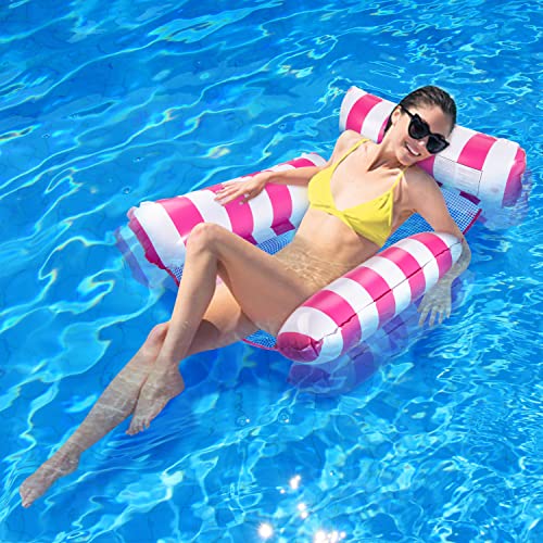 Orifinter Luftmatratze Pool, Pool Spielzeug 4 IN 1 Wasserhängematte Erwachsene, Wasserspielzeug Pool Zubehör, Pool…