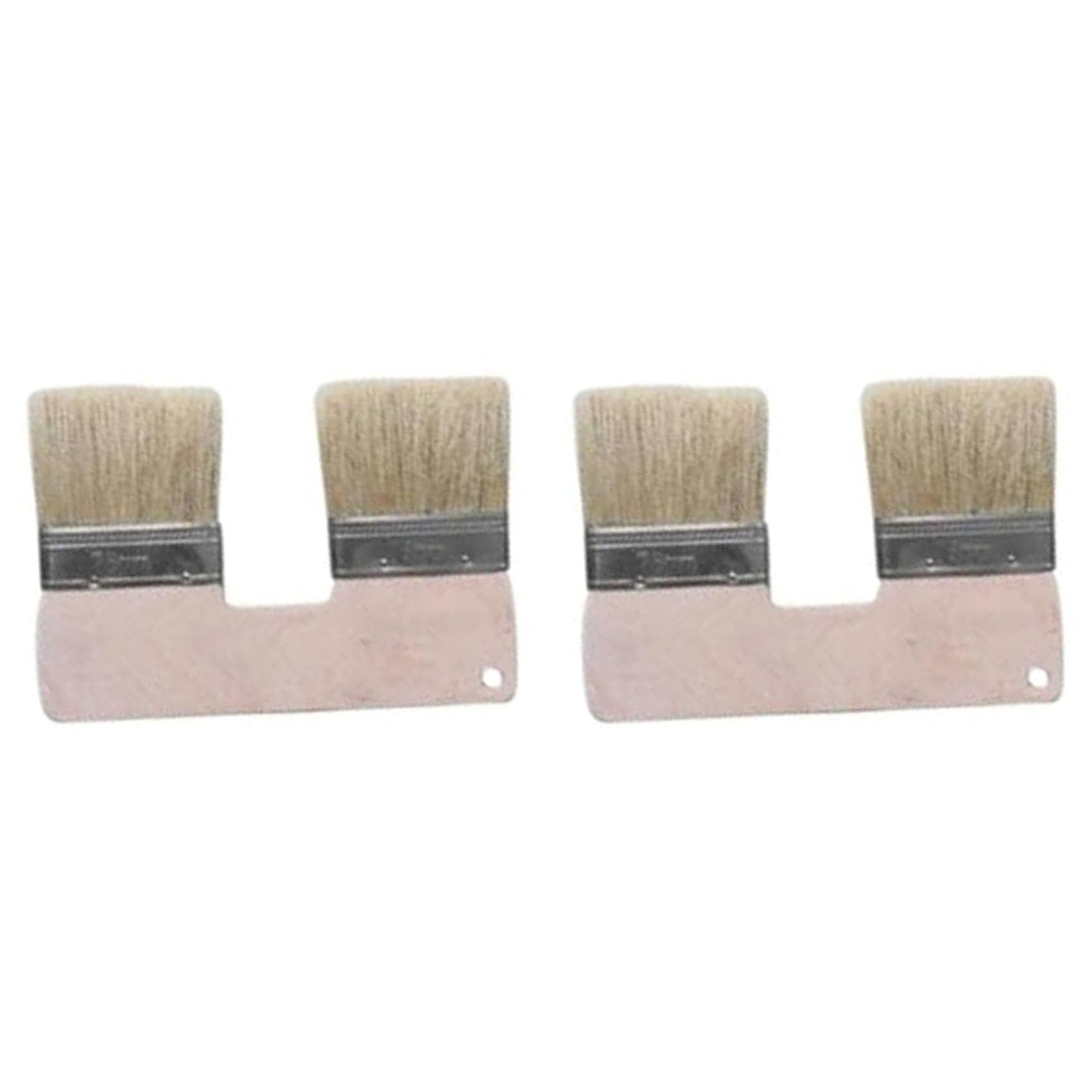 Jnchdghwa Double Paint Brush,3In DoubleHead Painting Brush,Bristle Art Flat Texture Brush,Art Wall Painting Double Paint Brush 2PC