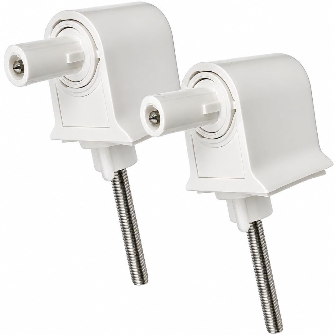 JKC Toilet Seat Cover Hinges - Kohler Type Wall Hung & One Piece Toilet Compatible - Adjustable Hinge - Pair of 2 (Left & Right)-image-8