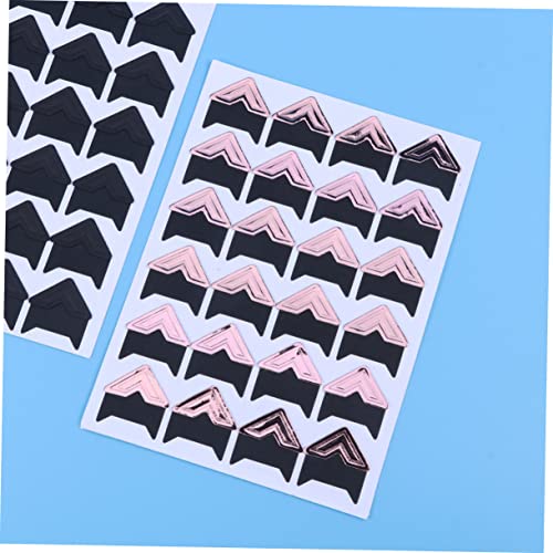 Gatuida 20 Folhas Álbum De Recortes Vintage Adesivo Protetor De Foto Protetor De Canto Para Scrapboo