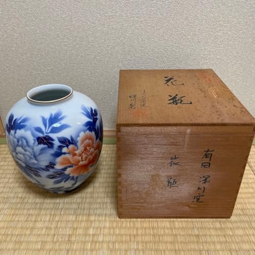 深川製磁 宮内庁御用達 花瓶 花器 フラワーベース 有田焼名工 振牡丹外赤紋 61zAiIOPd7L._UF350,350_QL50_.jpg