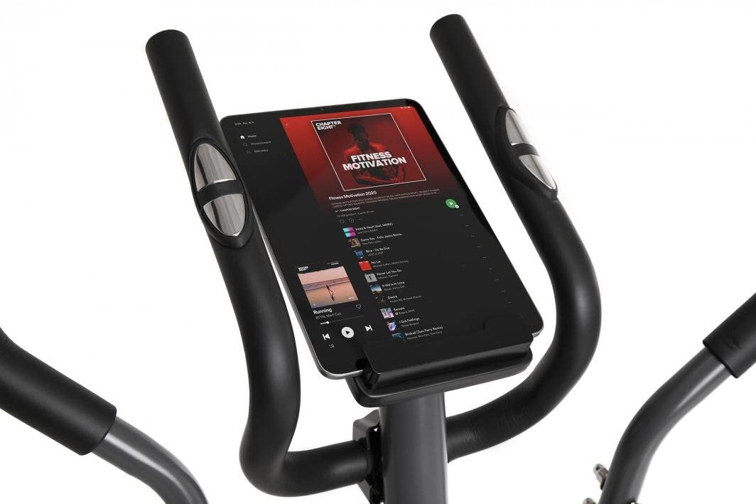 Zipro Neon Magnetico Crosstrainer per Uso Domestico Fino a 120 kg - Trainer ellittico a 8 Livelli di Resistenza con Computer per misurare Le pulsazioni, Le Calorie, la Distanza, la velocità - in Nero