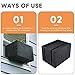 Window Air Conditioner Cover Outdoor, Luxiv Outside Window AC Unit Cover Black Dust-proof Waterproof Outdoor AC Protection Insulation Defender (21Wx16Dx15H)