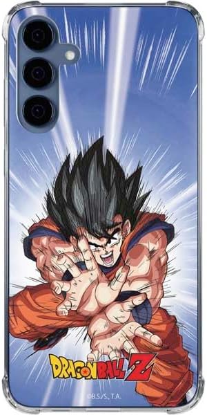 Skinit Clear Phone Case Compatible with Galaxy A35 5G - Officially Licensed Dragon Ball Z Goku Kamehameha Blast Design