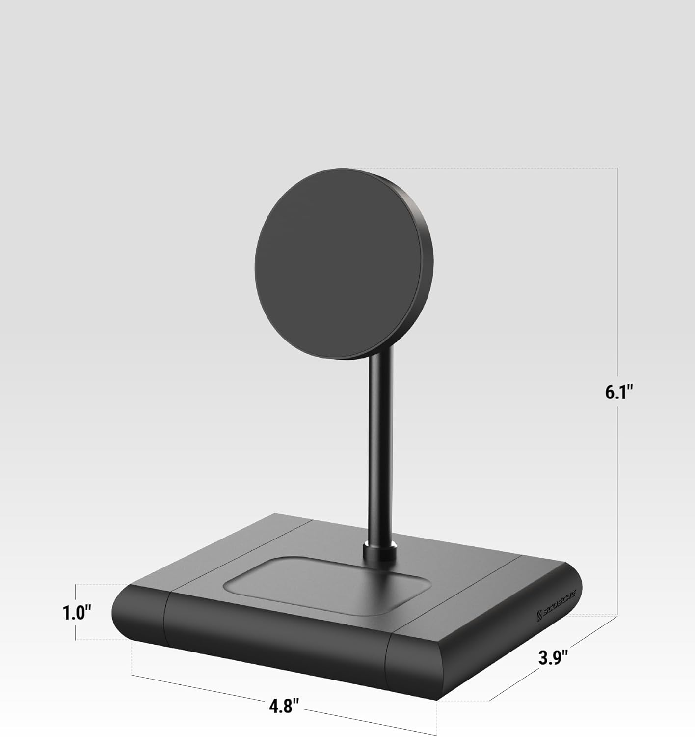 Scosche BaseLynx 2.0 2-in-1 Fast Charging Station, 15W Qi2 MagSafe Charger Stand and 5W Wireless Charging Pad for AirPods, Phone Charger Compatible with Apple iPhone 16/15/14/13/12 Samsung S25, Black - Image 8