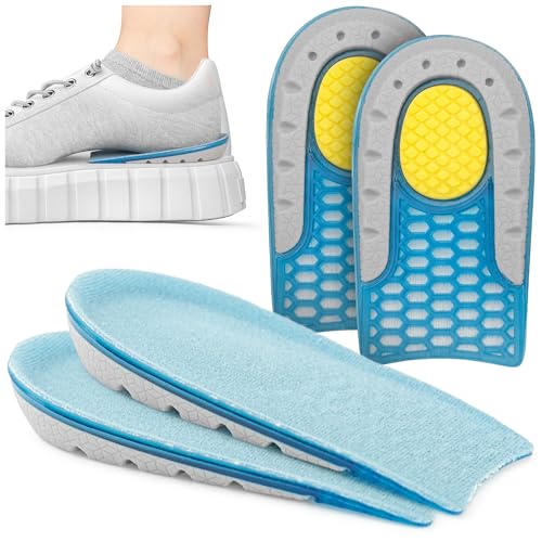 SULPO Fersenkissen für Schuhe – Fersenschmerz Einlagen Schuhe Herren & Damen für Haltungskorrektur, Beinlängendifferenz – 1 cm, 2 Paare
