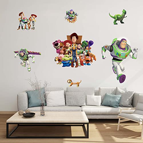 Large Cartoon Wall Decals Realistic 3D Cartoon Diy Collection Kids Wall Stickers Peel And Stick For Kids Nursery Bedroom Living Room Classroom Decor Gift Supplies (15.7 X 31.5 In） #TOP4