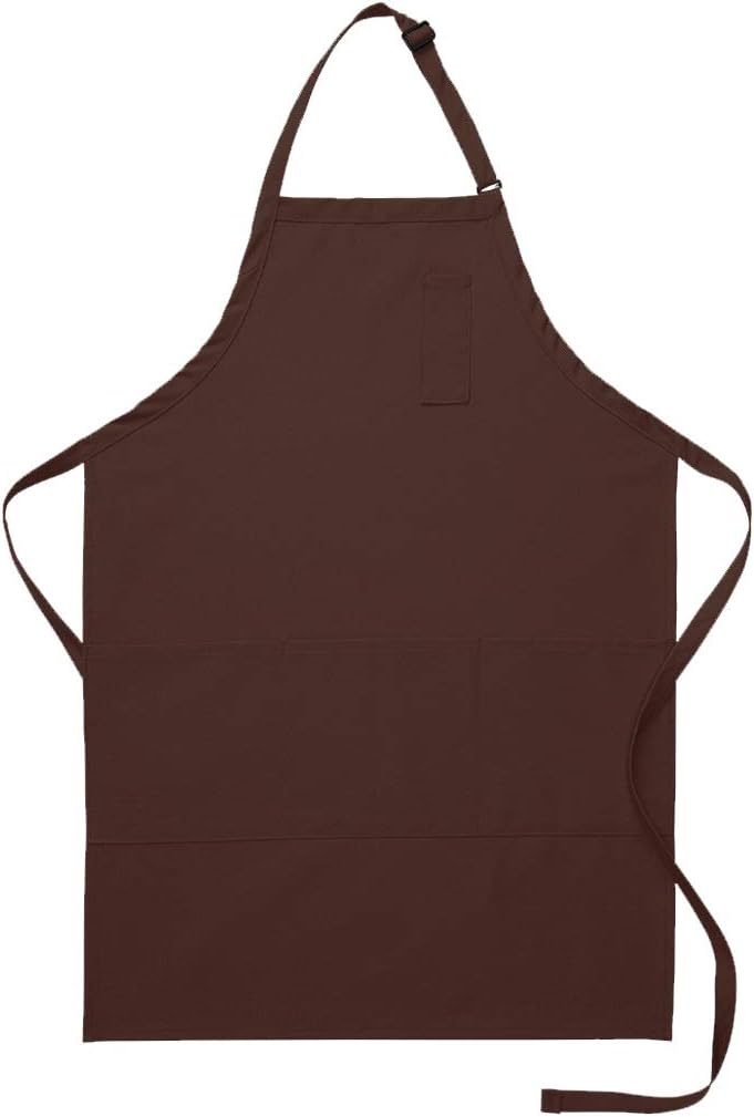 DayStar Apparel 224 Three Pocket Butcher Apron w/Pencil Pocket