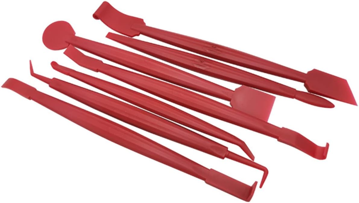 OUNONA 2sets Window Tint Tool Kit Squeegee and Film Cutter Auto Tinting Sticker Removal and Bubble Scraping for Home and Industrial Use Red