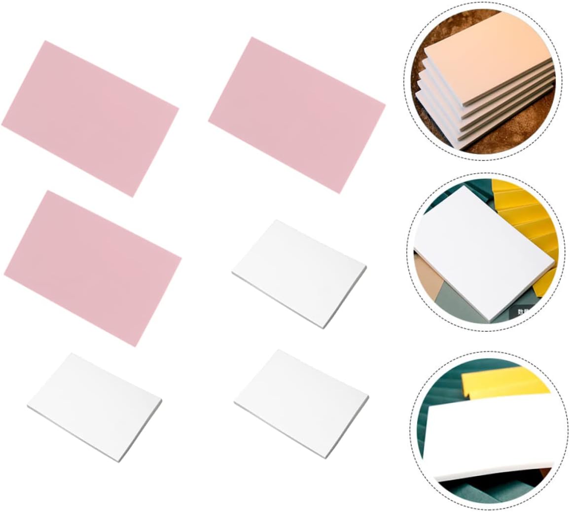 DIY Carving Rubber Blocks 6 Piece TPR Stamp Supplies White