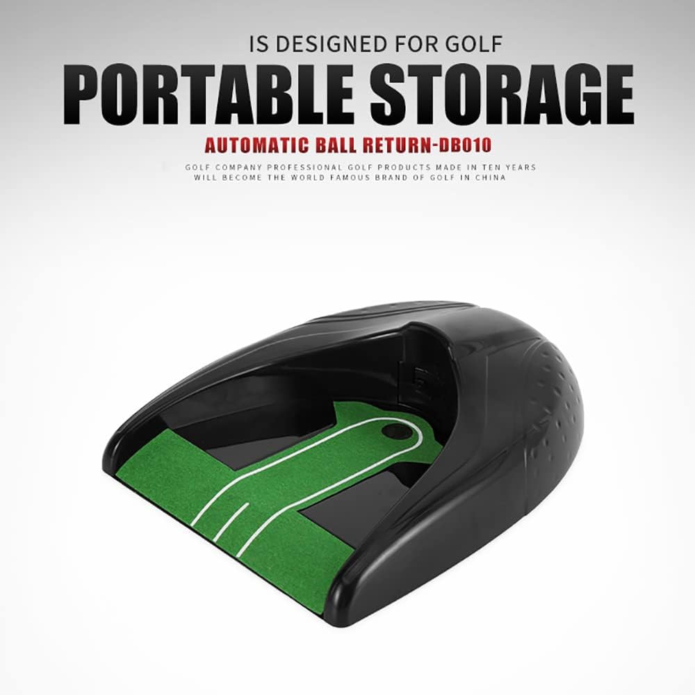 Automatic Golf Ball Training Return Device Golf Putt Training Tool Equipment Auto Return Machine for Indoor Outdoor Office Practice Training Aids