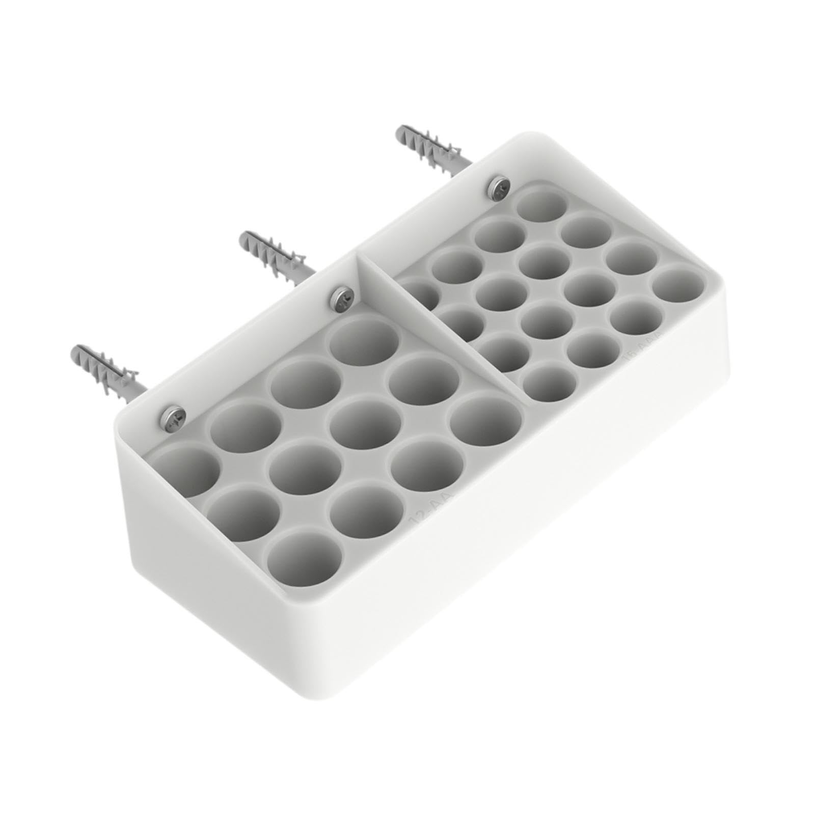 Twisaxc Lightweight Multifunction Battery Storage Organizer Compact Holder Solution For Aa Aaa Batteries Tidy Neat Arrangements Aa Aaa Batteries Case Battery