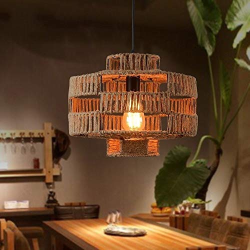 Chandelier industriel ajustable E27 pour éclairage de table sombre - 5