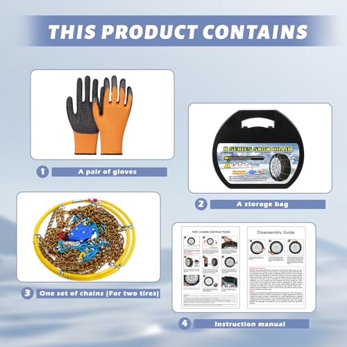 Diluculo Titanium-Enhanced Snow Chains