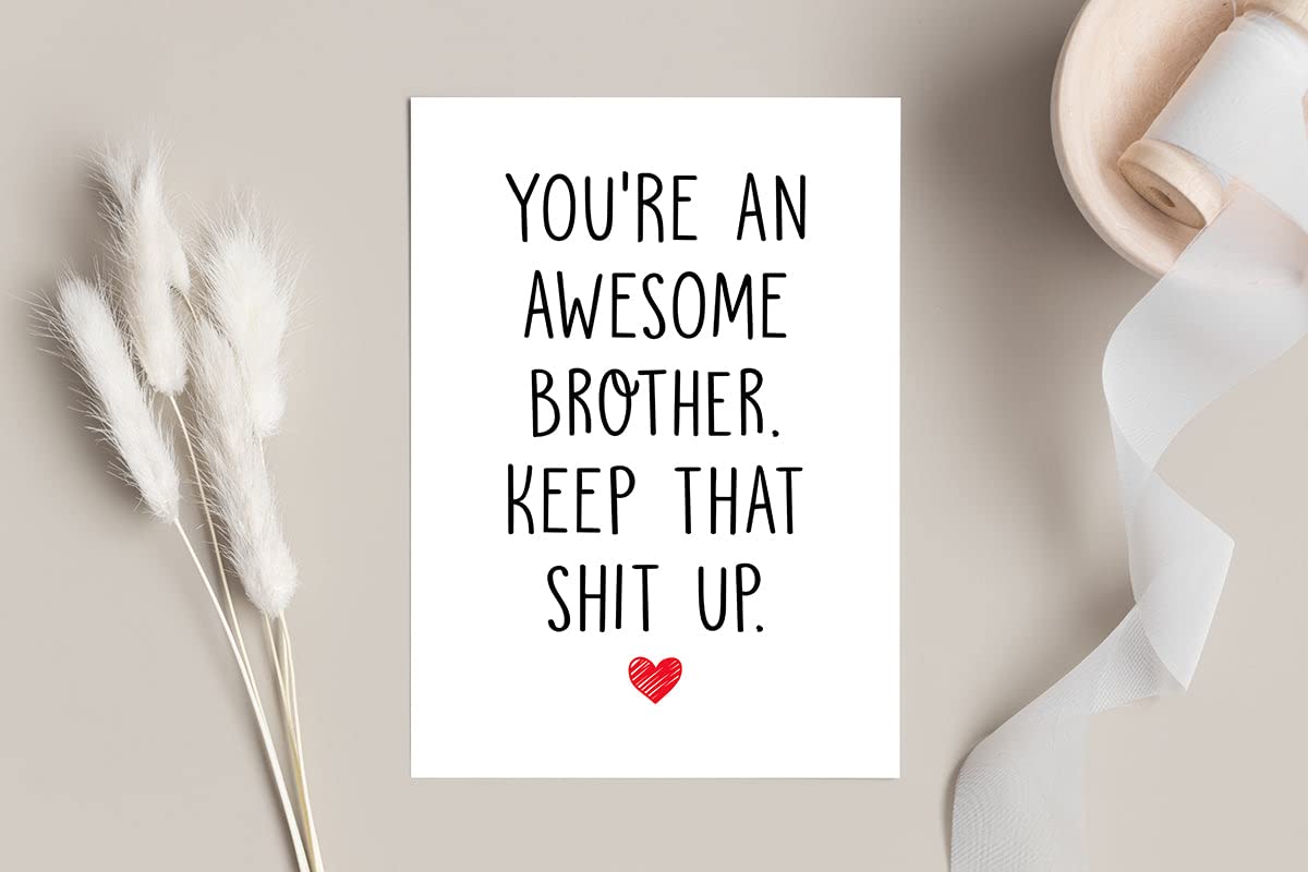 Emily Gift Lustige Karte Für Bruder – Geburtstag, Ruhestand, Hochzeit, 12,7 X 17,8 Cm, Blanko Innen