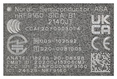 NRF9160-SICA-B1A-R GPS LTE-M NB-IOT Modem - 2.2GHz Communications Module for GSM, GPRS, CDMA, HSPA - Pack of 1