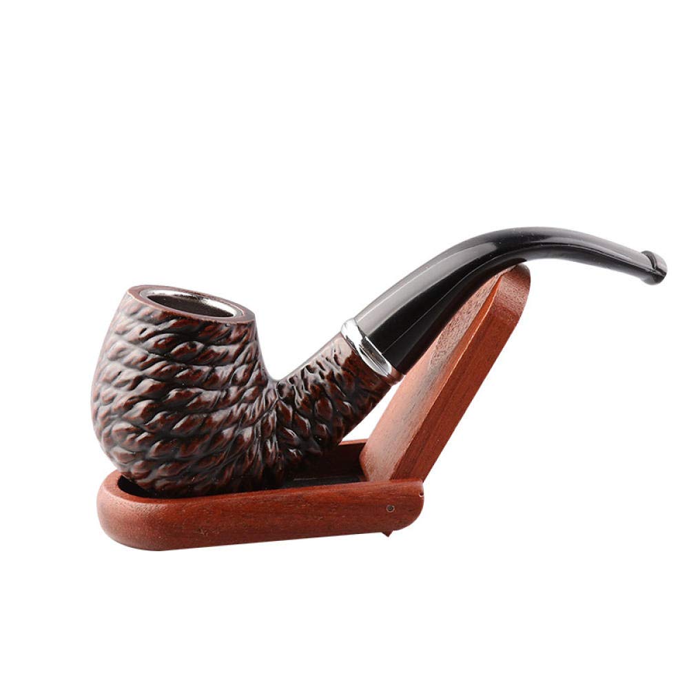 Pipa de Fumar 6 PC/Sistema clásico de Madera del Estilo de la Resina del Tabaco Tubos Mejor Regalo for el Abuelo Boy Friend Padre Fumadores Fumando