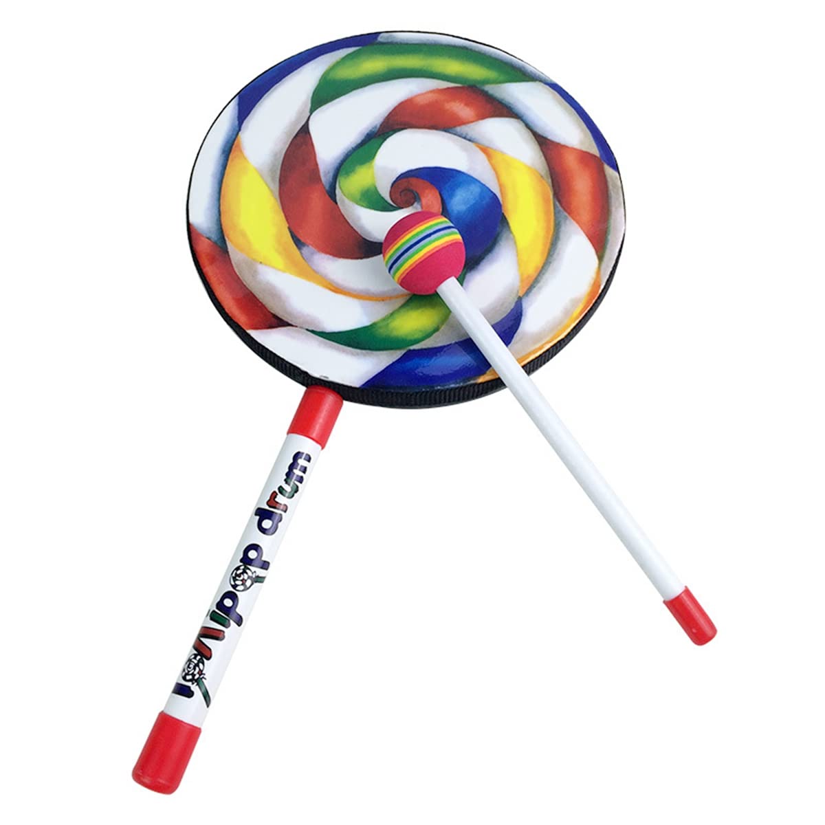 Orff Instruments Orff Strumento A Percussione Lollipop Tamburi A Mano 6/8/10 Pollici Tre Dimensioni Puntelli da Ballo Strumenti A Percussione A Mano Giocattoli Educativi