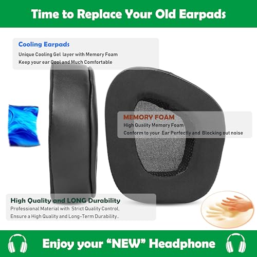 Cooling Gel Earpads de Repuesto para Turtle Beach Stealth 600 Gen 2 Auriculares Inalámbricos Almohadillas para Oídos miniatura 5