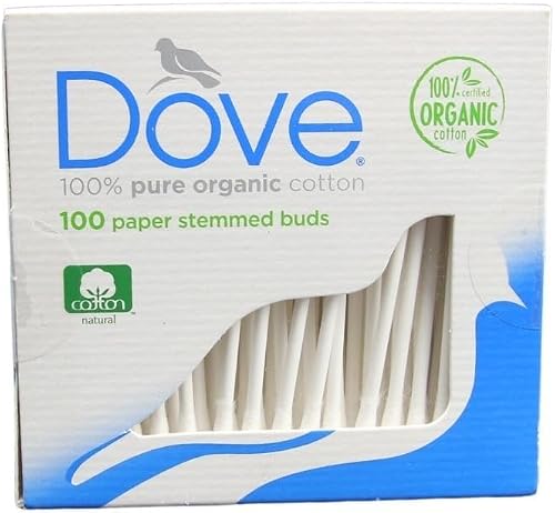 Dove Organic Cotton Paper Stemmed 100 Earbuds