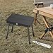 predolo Folding Camping Stool, Portable Small Foldable Chair, Foot Rest Stool for Picnic Garden Hiking Barbecue Fishing, Black