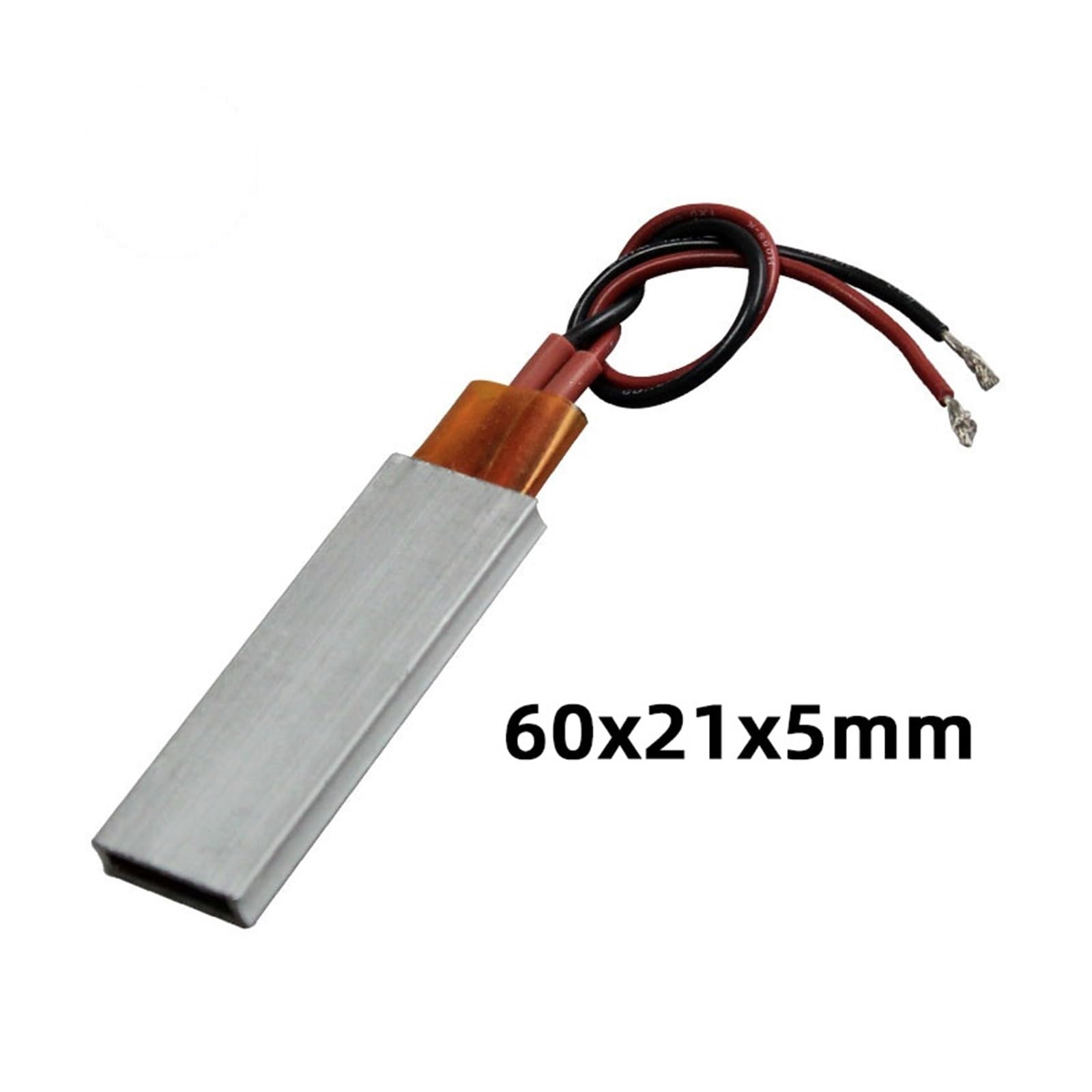 Placa de calefacción termostática PTC, Elemento Calefactor PTC, Placa calefactora de cerámica de Temperatura Constante de 220V, 60x21mm, 1 Unidad(220v 120 Celsius)