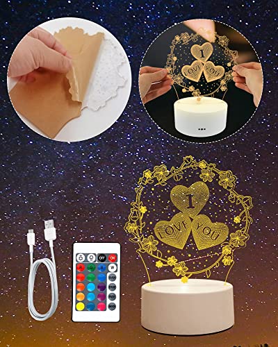 Weeyin Lampada da Illusione 3D Regalo san