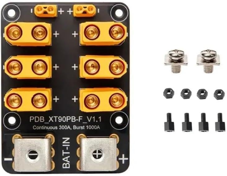 Drone parts For HolyBro 300A Power Distribution Module PDB Top Side Entry for FPV Drone Quadcopter ESC Battery(PDB 300A Top Entry)