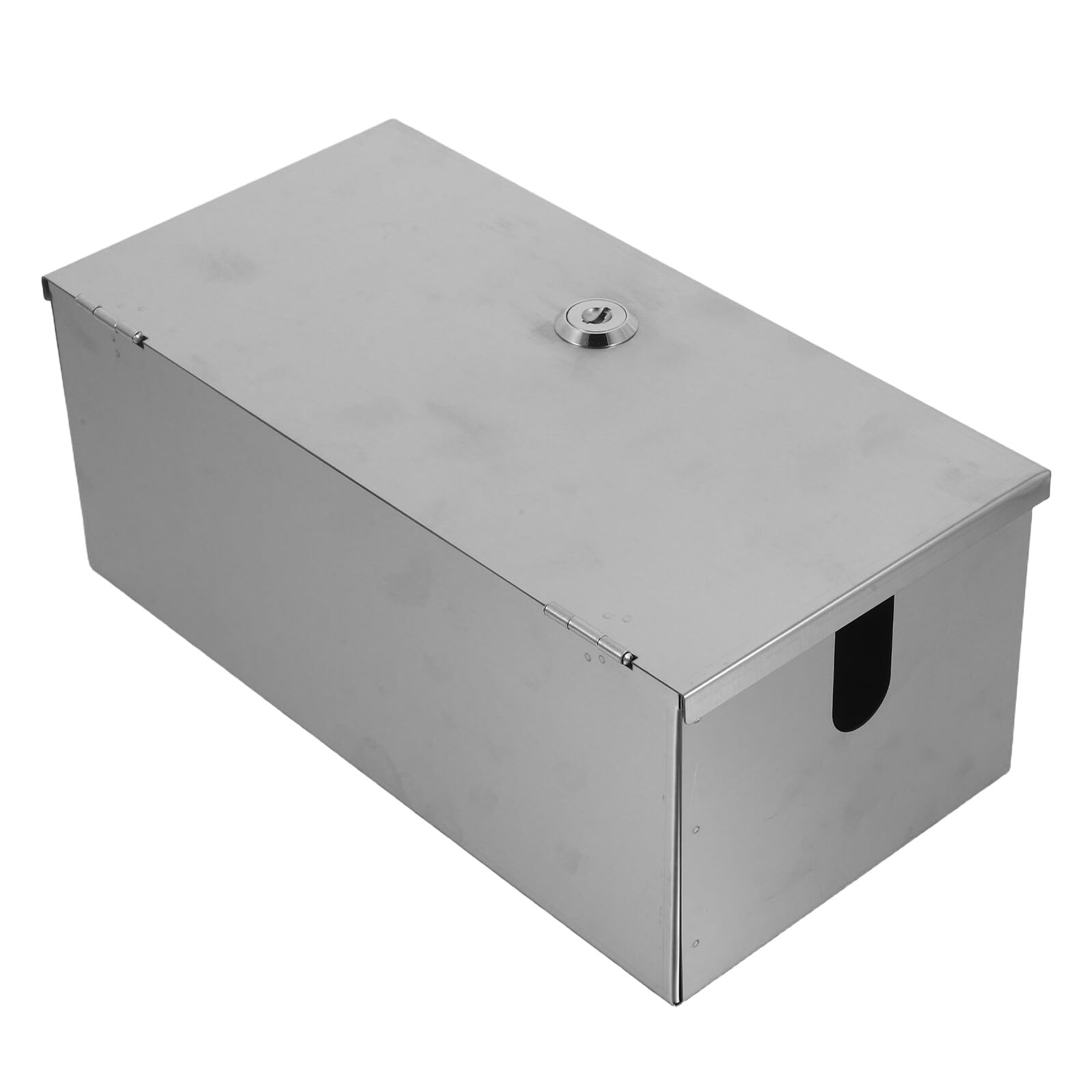 Sosoport Caja de Bloqueo para Tomacorriente Exterior de Acero Inoxidable Grande Cerradura Tapa Protectora Resistente Intemperie para Enchufes Espacios Públicos y Exteriores