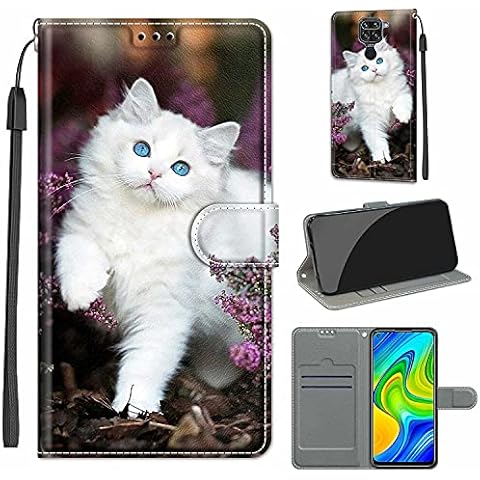 TOMYOU Case for Xiaomi Redmi Note 9, Xiaomi Redmi Note 9 / Redmi 10X 4G Premium PU Leather Protective Case with [Magnetic Closure, Card Slot, Stand Function] for Xiaomi Redmi Note 9 Cover