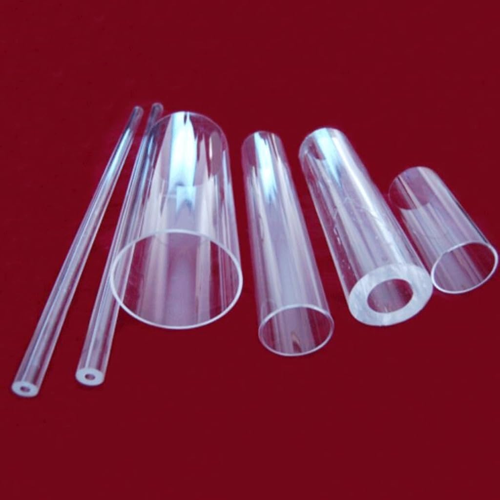 Acrylic Pipe Transparent Round Tube PMMA Material Through Pipe 100mm Length, for DIY Projects Water Cooling System Plumbing(60mm x 54mm)