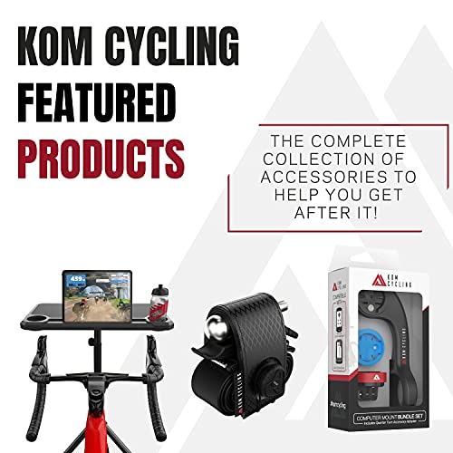 Image of KOM Cycling Garmin Bike Mount with Carbon Finish from Garmin Edge Mount Designed for Garmin Edge 530 and Garmin 830 and Other Garmin Models
